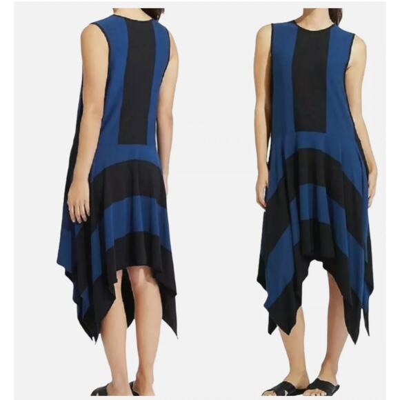 Derek Lam X Athleta Dress Womens Medium Asymmetrical Stretchy Modal - Picture 2 of 11